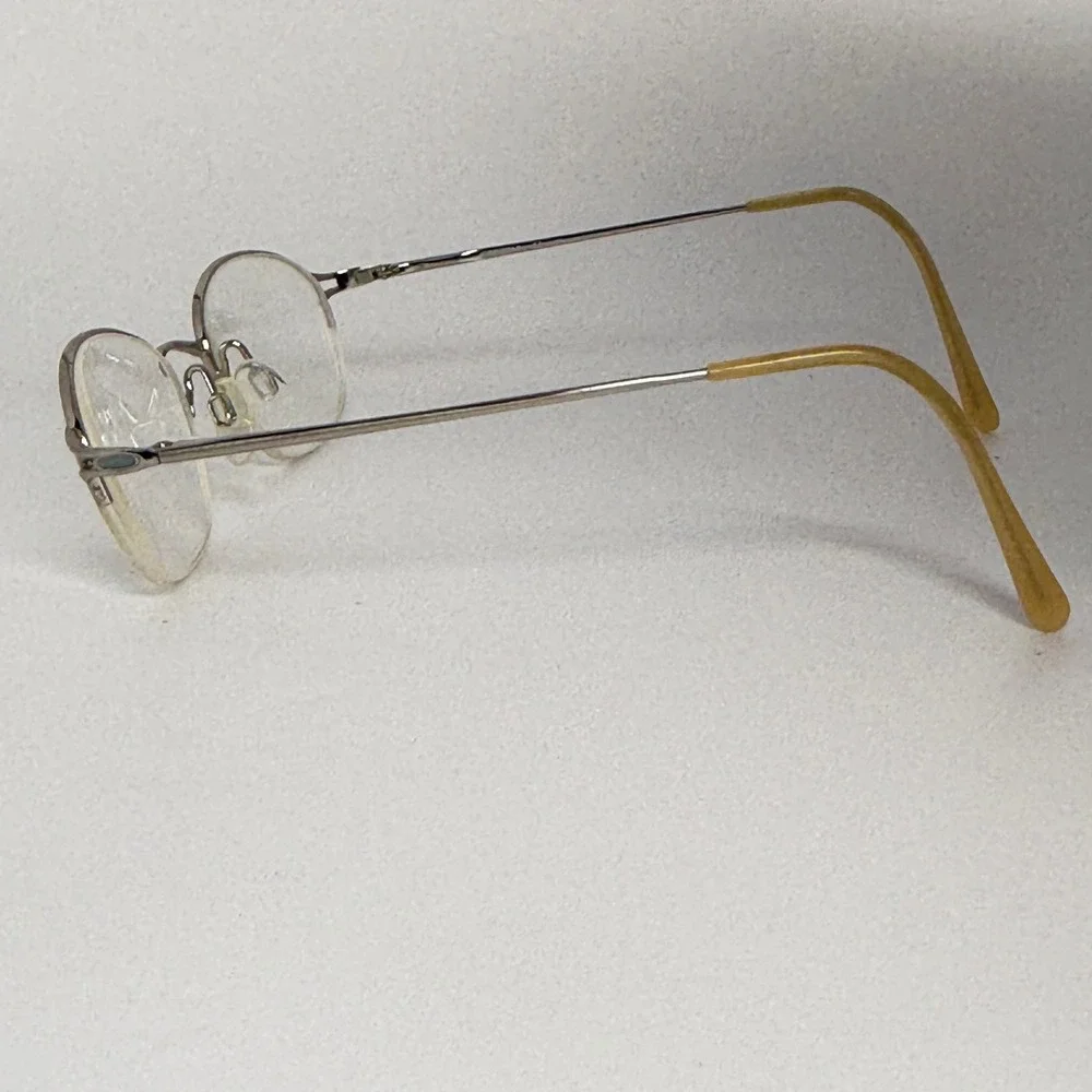 Aristar‎ Charmant AR6840 Eyeglasses Silver Oval Half Rim 49-19-135 Color 21816